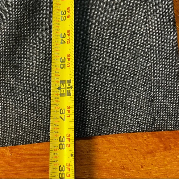 Banana Republic Charcoal Gray Wool Short Sleeve Career Sheath Dress Size 10 - Picture 9 of 14